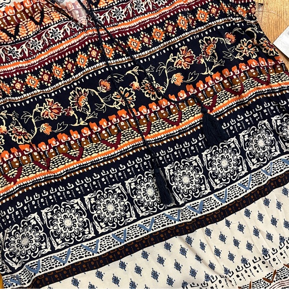 Beach Lunch Lounge NWT Boho Shift Dress Beach Cover Up Size Small - Picture 4 of 8